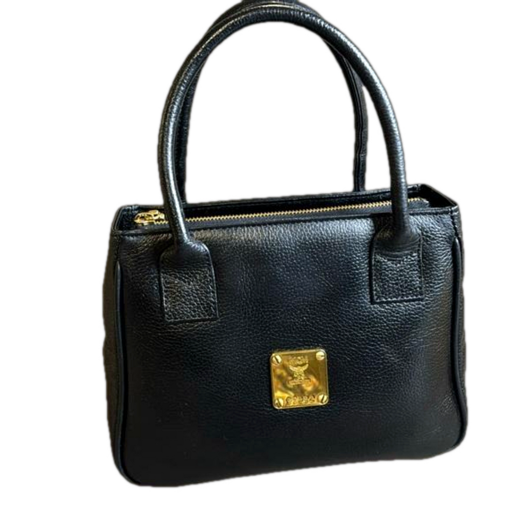 MCM Vintage Leather Black Small Handbag